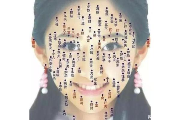 脸部黑痣算命图解 脸部黑痣算命图解