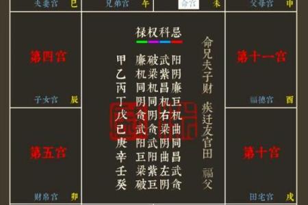 紫微斗数之命宫四化飞星