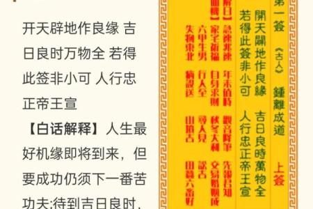 佛祖灵签1一100签详解大全
