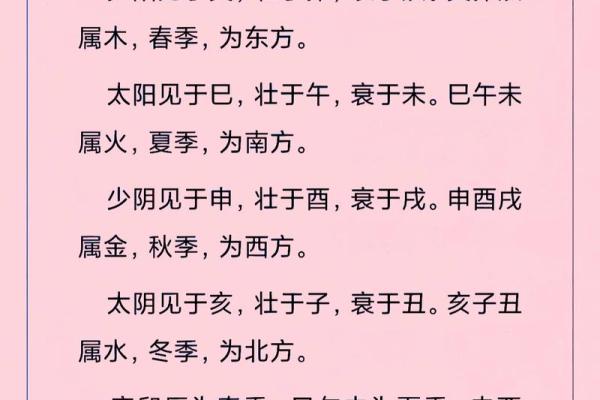 解析：十二地支的四时方位