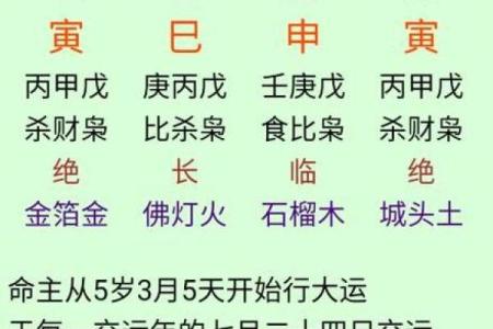 四柱八字命理 四柱八字命理术语大全