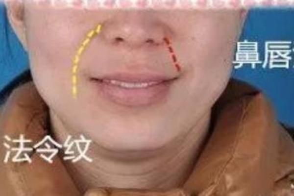 鼻子两侧八字纹图片