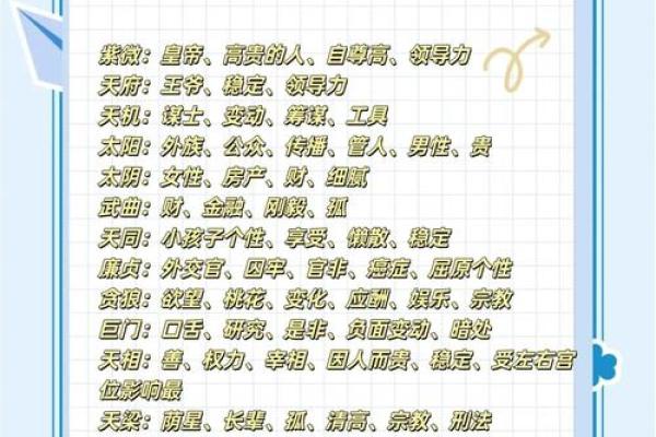 紫微斗数术语解释之：星曜的简称