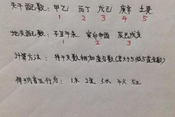 八字五行纳音
