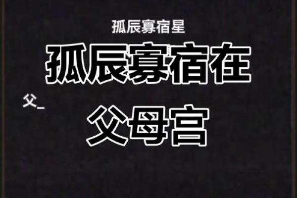 紫薇斗数孤辰什么意思