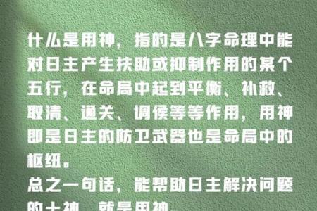 八字算命中喜用神是什么意思