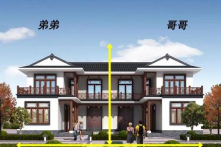 两栋房子连着风水