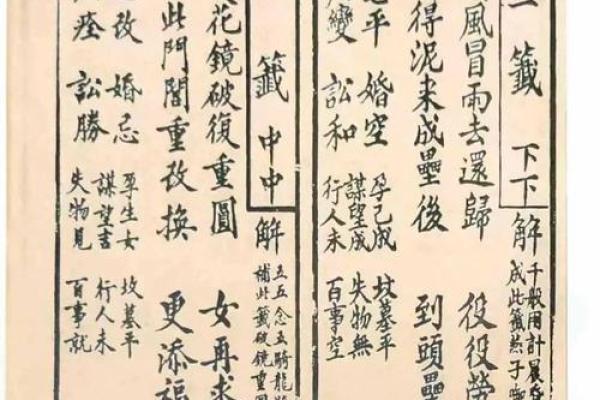 五十四观音灵签
