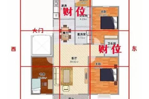 风水上家中财位在哪里图解明暗财位