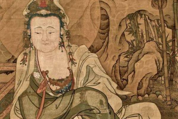 观音灵签舜天子传位水墨