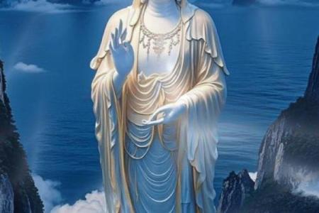 梦见观音菩萨给喝蓝色的水