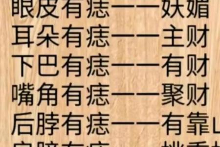 脸上黑痣算命图解吉凶