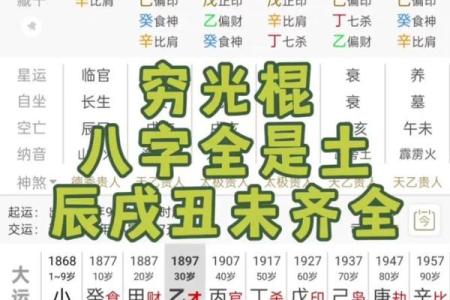 八字喜金土