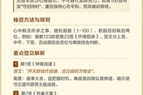 观音灵签十二宫