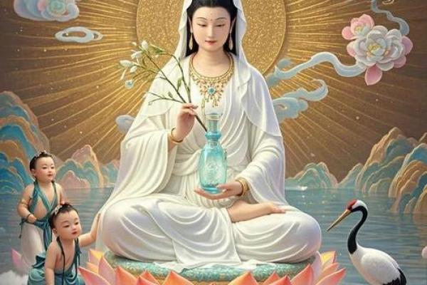 观音菩萨坐什么花