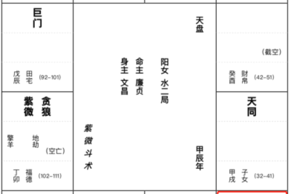 紫薇斗数巨门天喜在子女宫