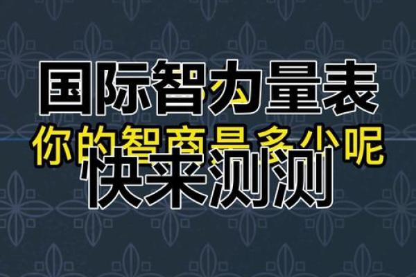 测一下智商,测试智商的国际标准