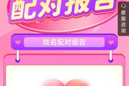 超准姓名配对测试题 姓名配对测试软件？