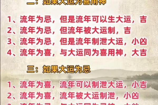 祥论八字大运与流年
