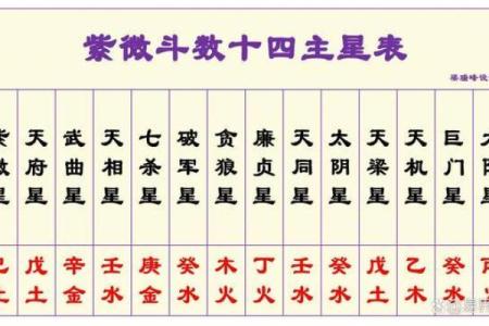 紫薇斗数主星相同