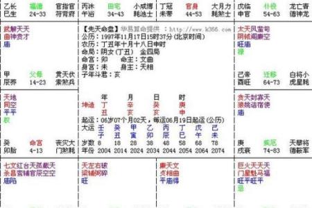 紫薇命盘疾厄宫廉贞天相