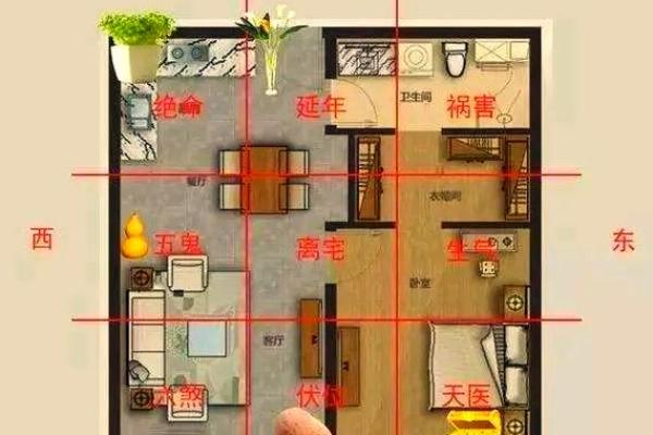 风水宅形分析：阴阳配合式房屋，风水点评