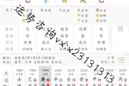 八字大运逆反