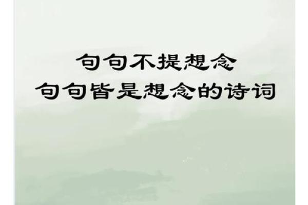 表达思念的八字短句 表达思念的八字短句