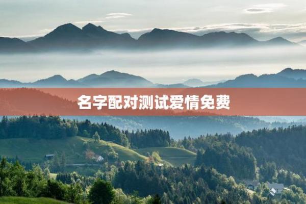 姓名配对测试两爱情 免费姓名配对测试爱情？