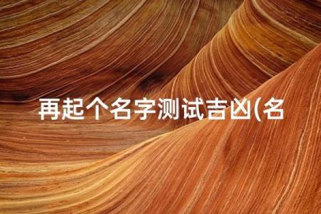 测试打分的名字